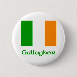 Chapa Redonda De 5 Cm Bandera del irlandés de Gallagher