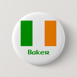 Chapa Redonda De 5 Cm Bandera del irlandés del panadero
