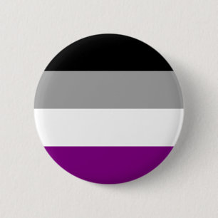 Chapa Redonda De 5 Cm Bandera del Orgullo Asexual