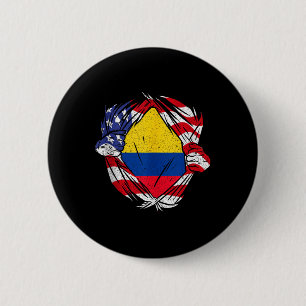 Chapa Redonda De 5 Cm Bandera del Orgullo de Colombia Bandera Nacional d