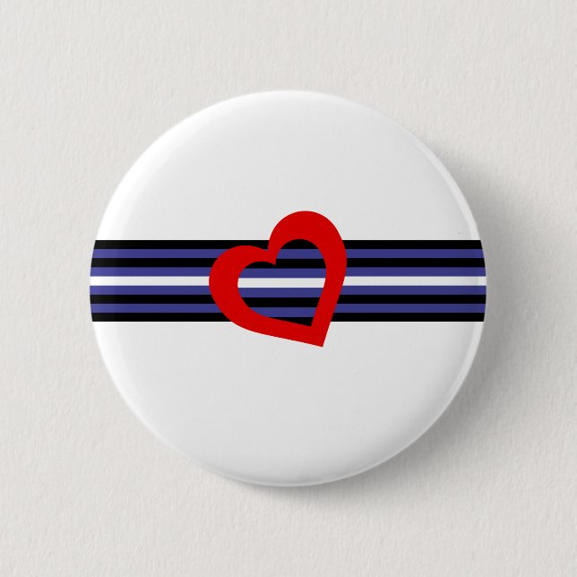 Chapa Redonda De 5 Cm Bandera del Orgullo de Cuero (Anverso)