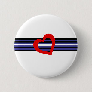 Chapa Redonda De 5 Cm Bandera del Orgullo de Cuero