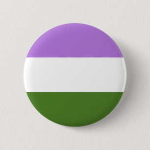 Chapa Redonda De 5 Cm Bandera del orgullo de Genderqueer