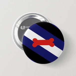 Chapa Redonda De 5 Cm Bandera del Orgullo del Juego de Cachorros