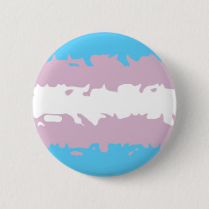 Chapa Redonda De 5 Cm Bandera del orgullo del transexual (borrosa)