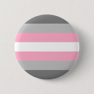 Chapa Redonda De 5 Cm Bandera del Orgullo Demigirl