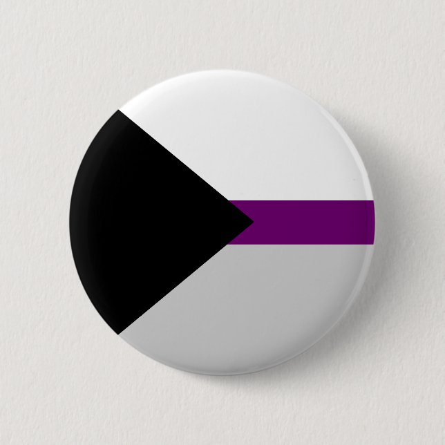 Chapa Redonda De 5 Cm Bandera del Orgullo Demisexual Orgullo LGBT (Anverso)