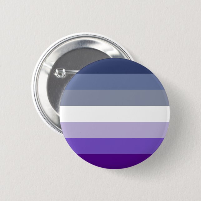 Chapa Redonda De 5 Cm Bandera del Orgullo Lesbiano (Butch) (Anverso y reverso)
