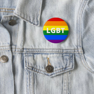 Chapa Redonda De 5 Cm Bandera del Orgullo LGBT