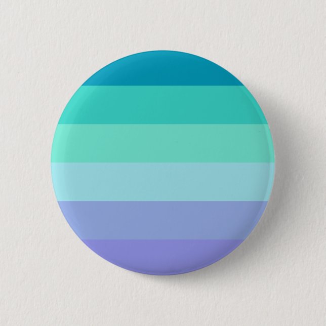 Chapa Redonda De 5 Cm Bandera del Orgullo Neptuno (Anverso)