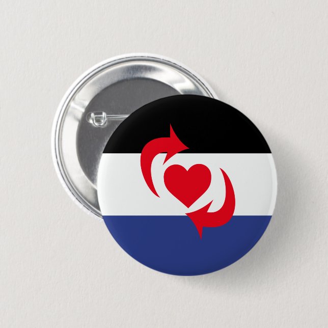 Chapa Redonda De 5 Cm Bandera del Orgullo Switch (Anverso y reverso)