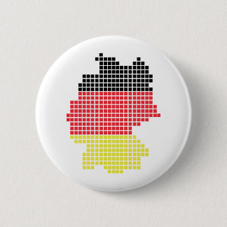 Chapa Redonda De 5 Cm bandera del pixel de Alemania
