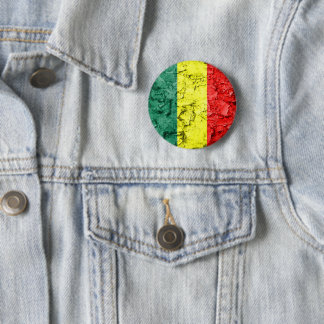 Chapa Redonda De 5 Cm Bandera del reggae del vintage