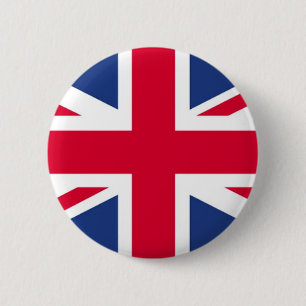 Chapa Redonda De 5 Cm Bandera del Reino Unido