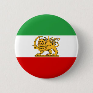 Chapa Redonda De 5 Cm Bandera del Shah de 1964-1980) شیروخورشی