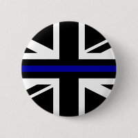 Bandera delgada de la línea azul
