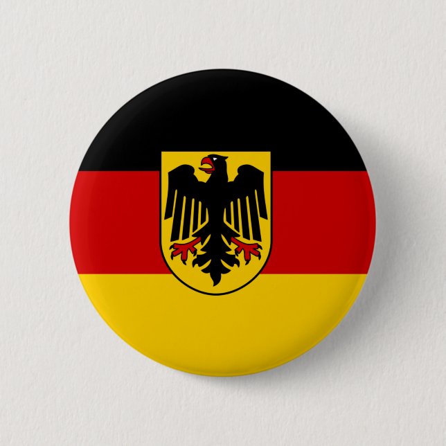Chapa Redonda De 5 Cm Bandera Deutschland (Anverso)