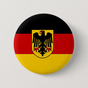 Chapa Redonda De 5 Cm Bandera Deutschland