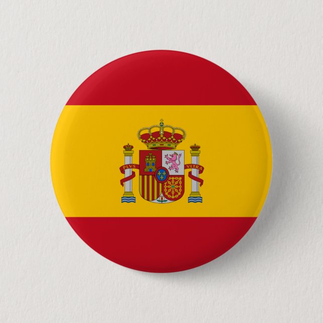 Chapa Redonda De 5 Cm bandera españa (Anverso)