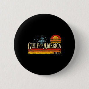 Chapa Redonda De 5 Cm Bandera Estadounidense 2025 Del Golfo Retro De Est