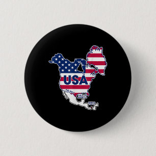Chapa Redonda De 5 Cm Bandera Estadounidense Del Golfo De México