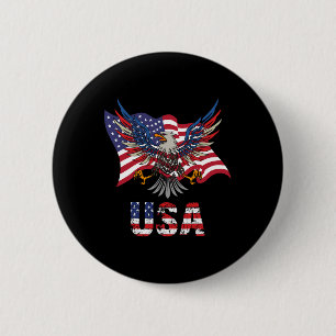 Chapa Redonda De 5 Cm Bandera Estadounidense Estados Unidos 4.