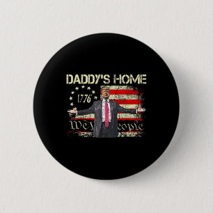 Chapa Redonda De 5 Cm Bandera estadounidense Trump 2024 Casa de papá Nos