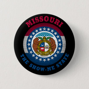 CHAPA REDONDA DE 5 CM BANDERA ESTATAL MISSOURI SHOW-ME