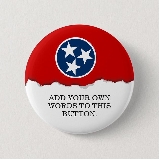 Chapa Redonda De 5 Cm Bandera Estatal Tennessee (Anverso)