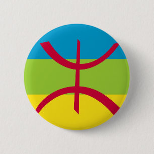Chapa Redonda De 5 Cm bandera étnica bereber