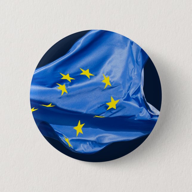 Chapa Redonda De 5 Cm Bandera europea (Anverso)