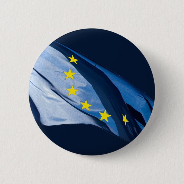 Chapa Redonda De 5 Cm Bandera europea (Anverso)