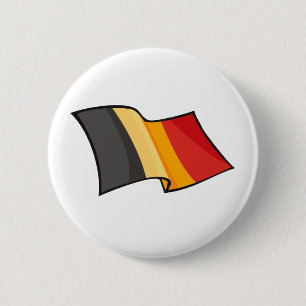 Chapa Redonda De 5 Cm Bandera fresca de Bélgica