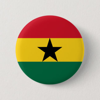 Chapa Redonda De 5 Cm Bandera ghanesa ama el Día de la Independencia de