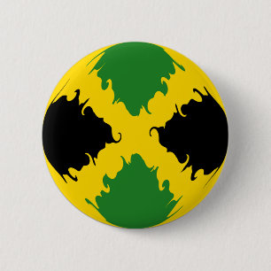 Chapa Redonda De 5 Cm Bandera Gnarly de Jamaica