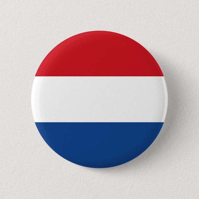 Chapa Redonda De 5 Cm Bandera holandesa, Holanda, holandesa (Anverso)