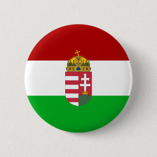 Chapa Redonda De 5 Cm Bandera húngara