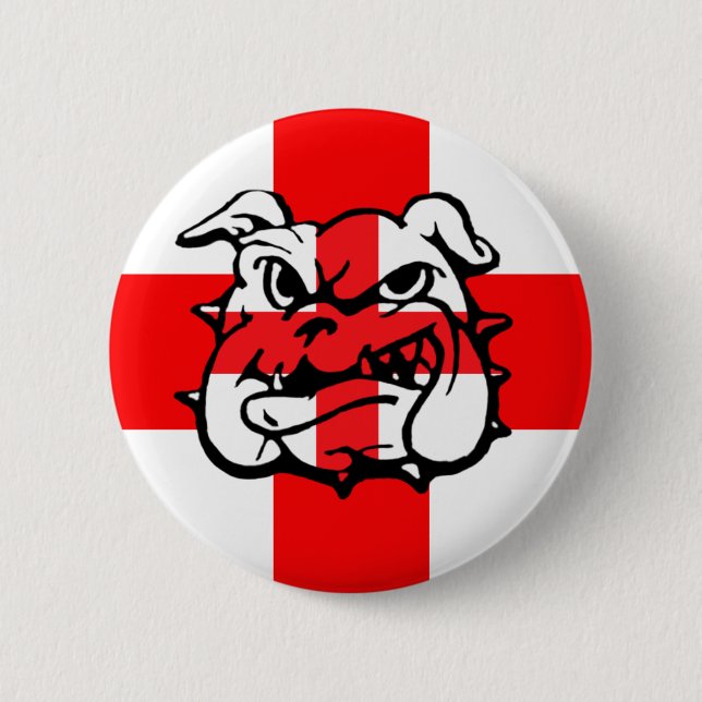 Chapa Redonda De 5 Cm Bandera inglesa (Anverso)