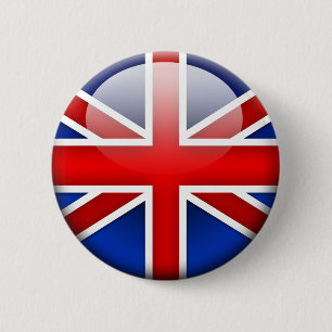 Chapa Redonda De 5 Cm Bandera inglesa 2,0