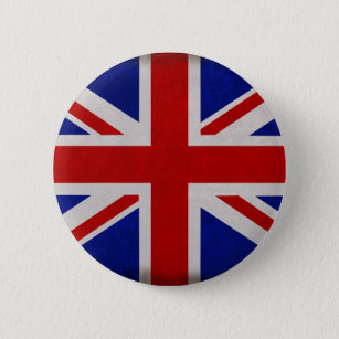 Chapa Redonda De 5 Cm Bandera Inglesa de Inglaterra urdida