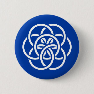 Chapa Redonda De 5 Cm Bandera internacional del planeta Tierra