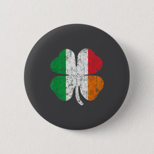 Chapa Redonda De 5 Cm Bandera irlandesa italiana Italia Irlanda Día de S