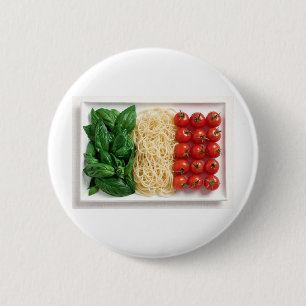 Chapa Redonda De 5 Cm Bandera italiana