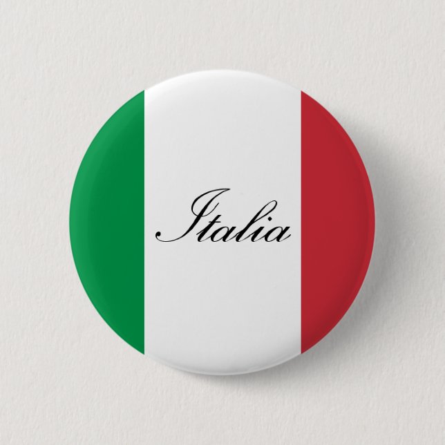 Chapa Redonda De 5 Cm Bandera italiana - bandera de Italia - Italia (Anverso)