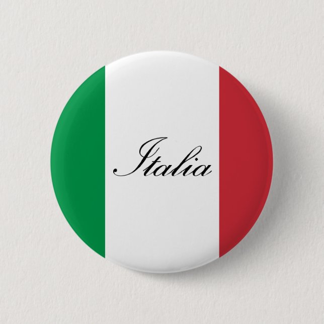 Chapa Redonda De 5 Cm Bandera italiana - bandera de Italia - Italia (Anverso)