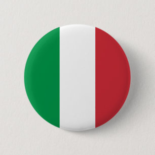 Chapa Redonda De 5 Cm Bandera italiana (Italia)