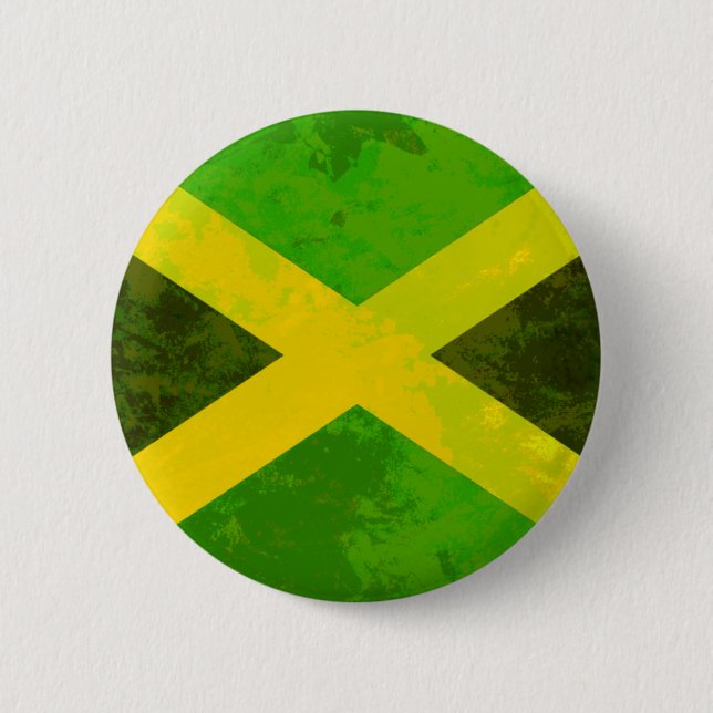 Chapa Redonda De 5 Cm bandera jamaica - raíces de reggae (Anverso)