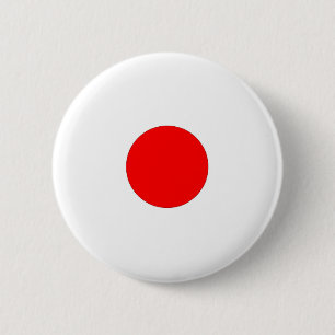 Chapa Redonda De 5 Cm Bandera japonesa de grueso grano