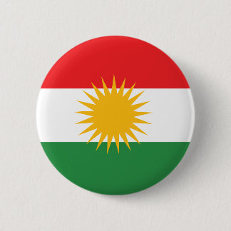Chapa Redonda De 5 Cm bandera kurda, drapeau kurde, kurdische Flagge