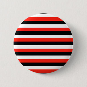 Chapa Redonda De 5 Cm bandera maorí de durham sardina rayas rojo negro b
